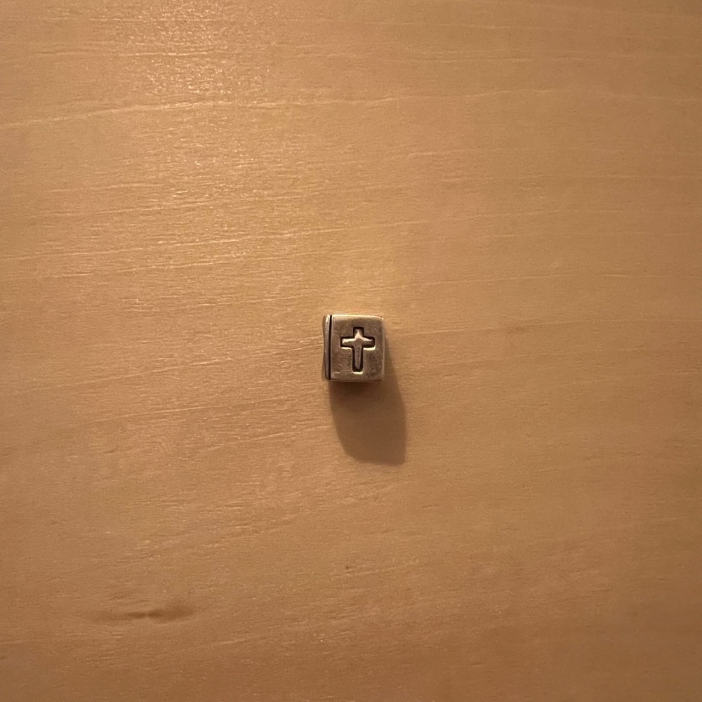 Silver Cross Charm